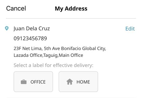 what is unit/floor in lazada